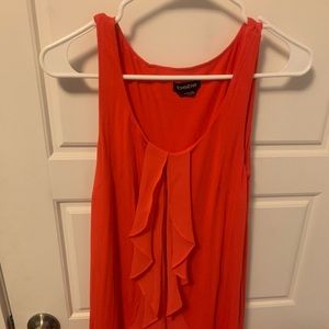 Bebe ruffle pink dress